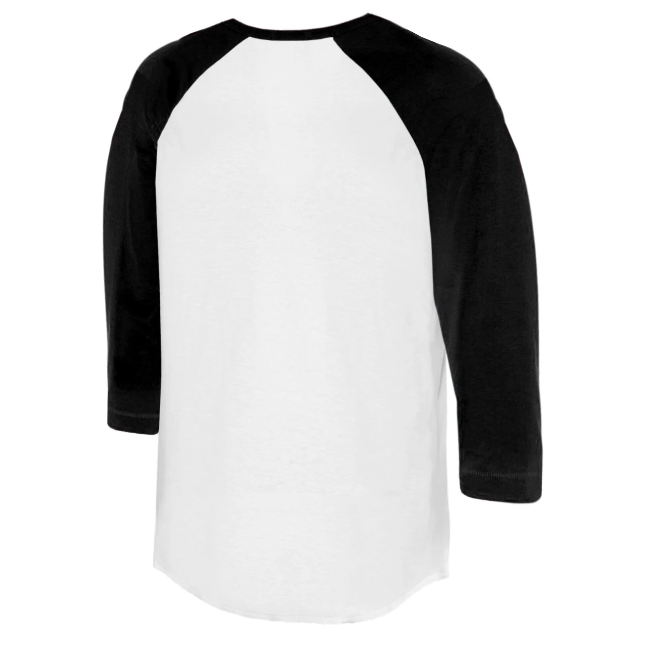 Women's Baltimore Orioles Tiny Turnip White/Black Baseball Cross Bats 3/4-Sleeve Raglan T-Shirt - Image 3