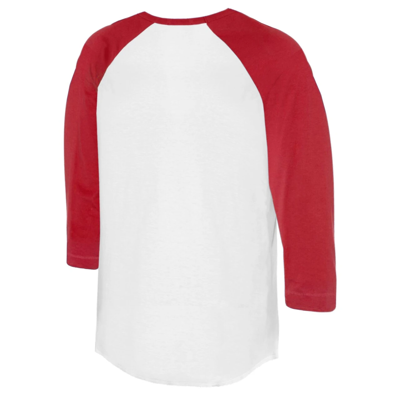 Women's Cincinnati Reds Tiny Turnip White/Red Baseball Cross Bats 3/4-Sleeve Raglan T-Shirt - Image 3