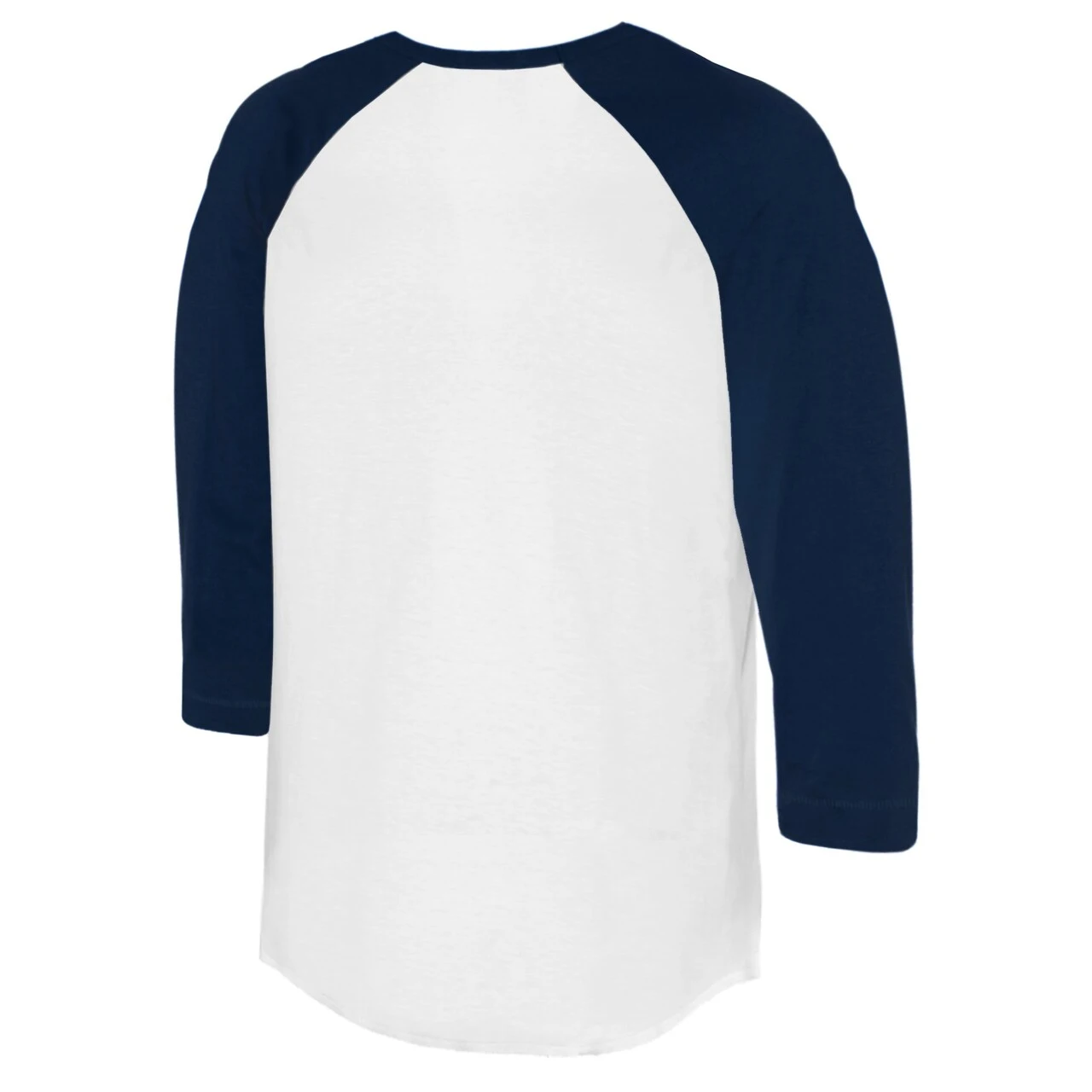 Women's Detroit Tigers Tiny Turnip White/Navy Clemente 3/4-Sleeve Raglan T-Shirt - Image 3