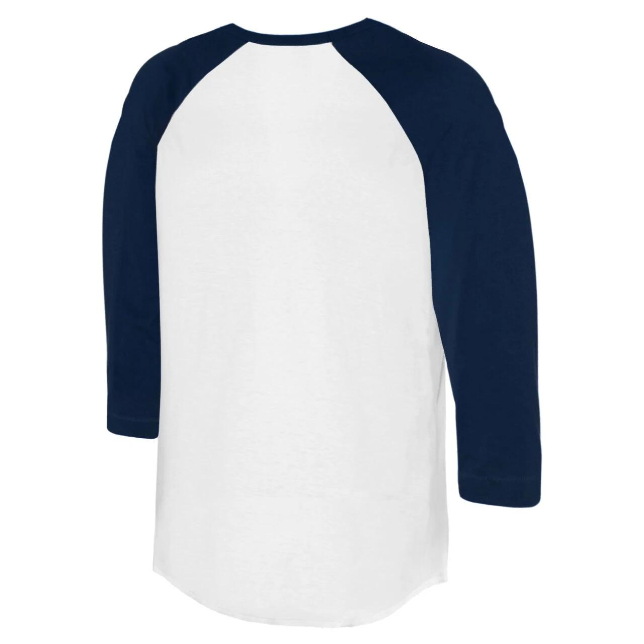 Women's Atlanta Braves Tiny Turnip White/Navy Fastball 3/4-Sleeve Raglan T-Shirt - Image 3