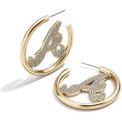 Atlanta Braves BaubleBar Hoops Earrings