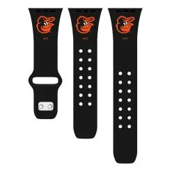 Artinian Baltimore Orioles Black Logo Silicone Apple Watch Band