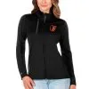 Women's Baltimore Orioles Antigua Black/Charcoal Generation Full-Zip Jacket