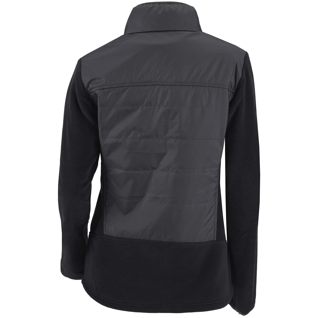 Women's Miami Marlins Columbia Black/Charcoal Basin Butte Fleece Full-Zip Jacket - Image 3