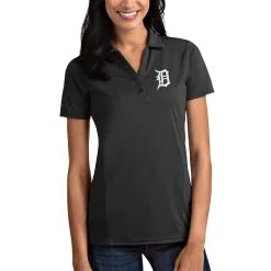 Detroit Tigers Antigua Women's Tribute Polo - Gray