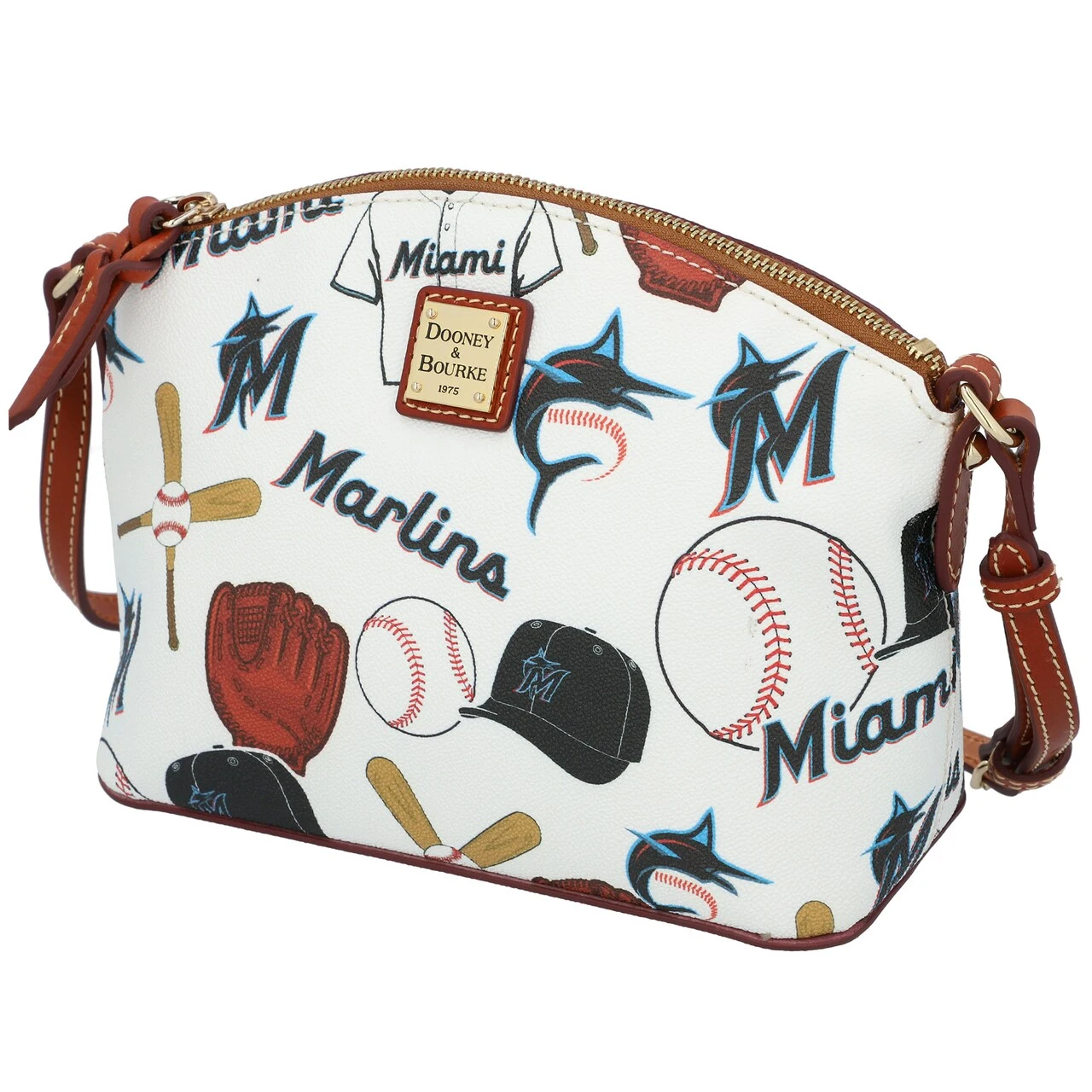 Miami Marlins Dooney & Bourke Gameday Suki Crossbody With Medium Wristlet
