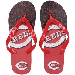 Cincinnati Reds FOCO Big Logo Flip-Flops
