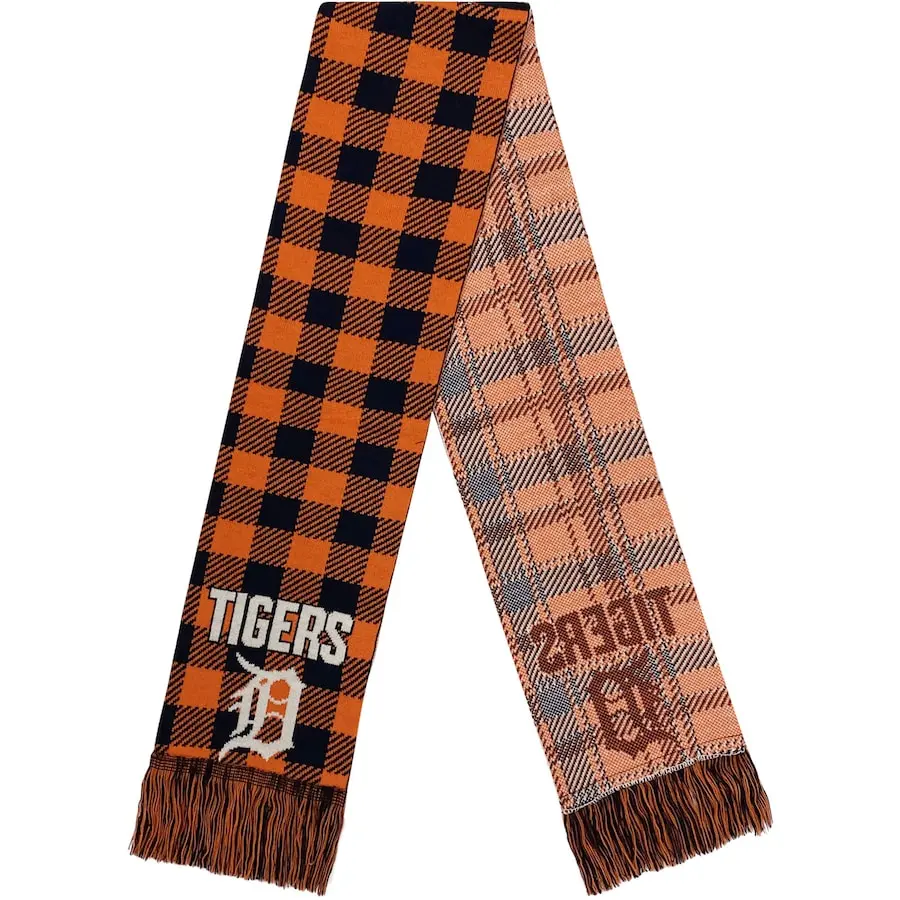Detroit Tigers FOCO Plaid Color Block Scarf
