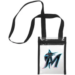 Miami Marlins FOCO To Go Clear Crossbody Tote Bag