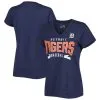 Women's Detroit Tigers G-III 4Her By Carl Banks Heather Navy Dream Team V-Neck T-Shirt