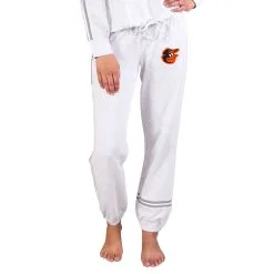 Women's Baltimore Orioles Concepts Sport Cream/Gray Pendant French Terry Jogger Pants