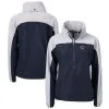 Women's Cincinnati Reds Cutter & Buck Navy/Gray Charter Eco Recycled Anorak Jacket