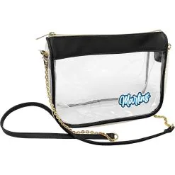 Logo Brands Miami Marlins Hype Stadium Crossbody Clear Bag
