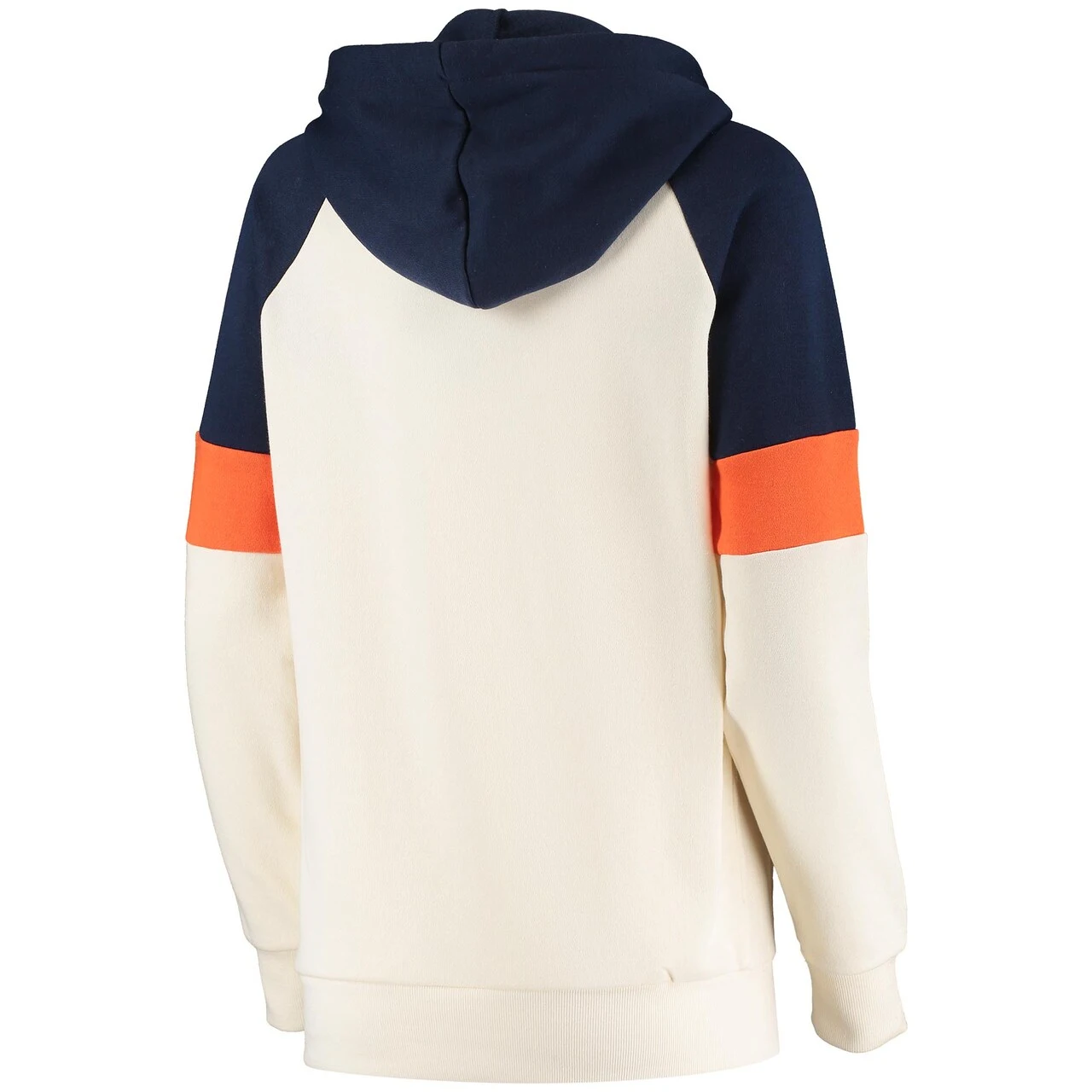 Women's Detroit Tigers Starter Cream/Navy Shutout Raglan Pullover Hoodie - Image 3