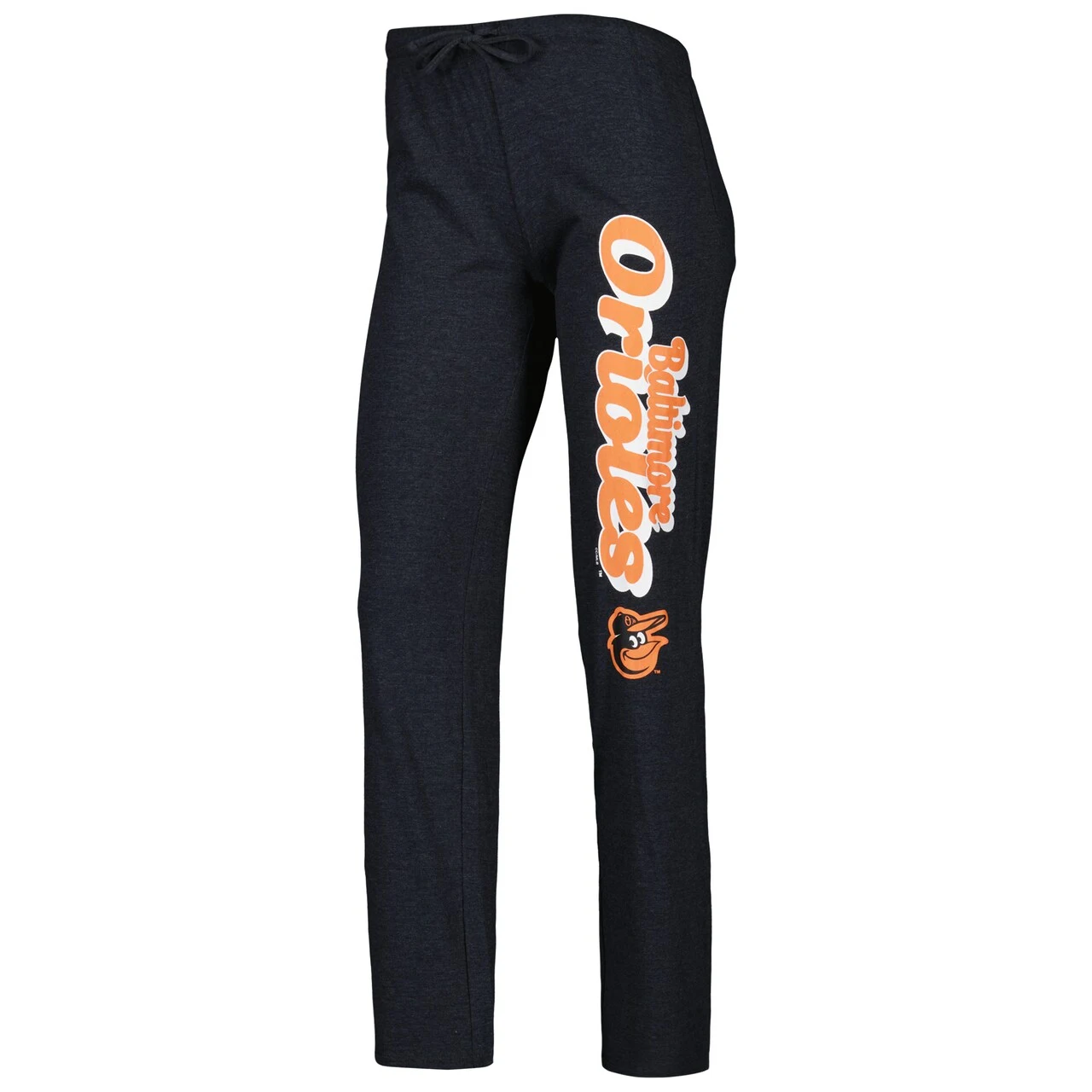 Women's Baltimore Orioles Concepts Sport Black/Orange Wordmark Meter Muscle Tank Top & Pants Sleep Set - Image 4