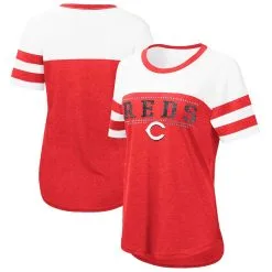 Women's Cincinnati Reds Touch Red/White Setter T-Shirt