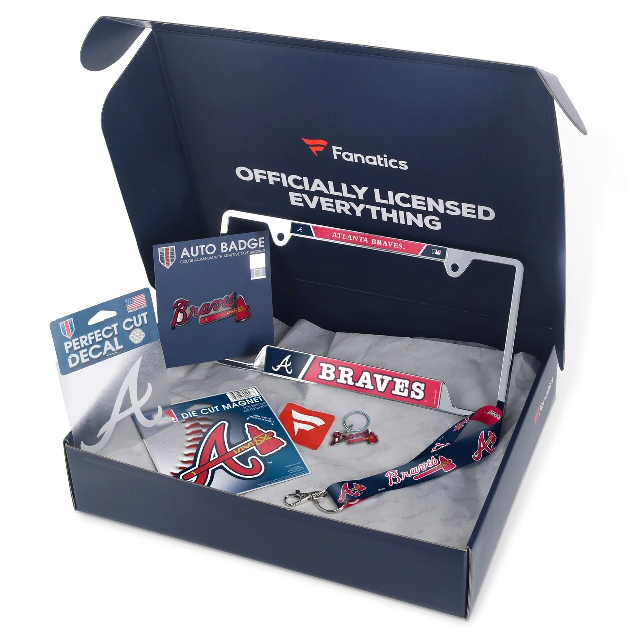 Atlanta Braves WinCraft Fanatics Pack Automotive-Themed Gift Box - $55+ Value