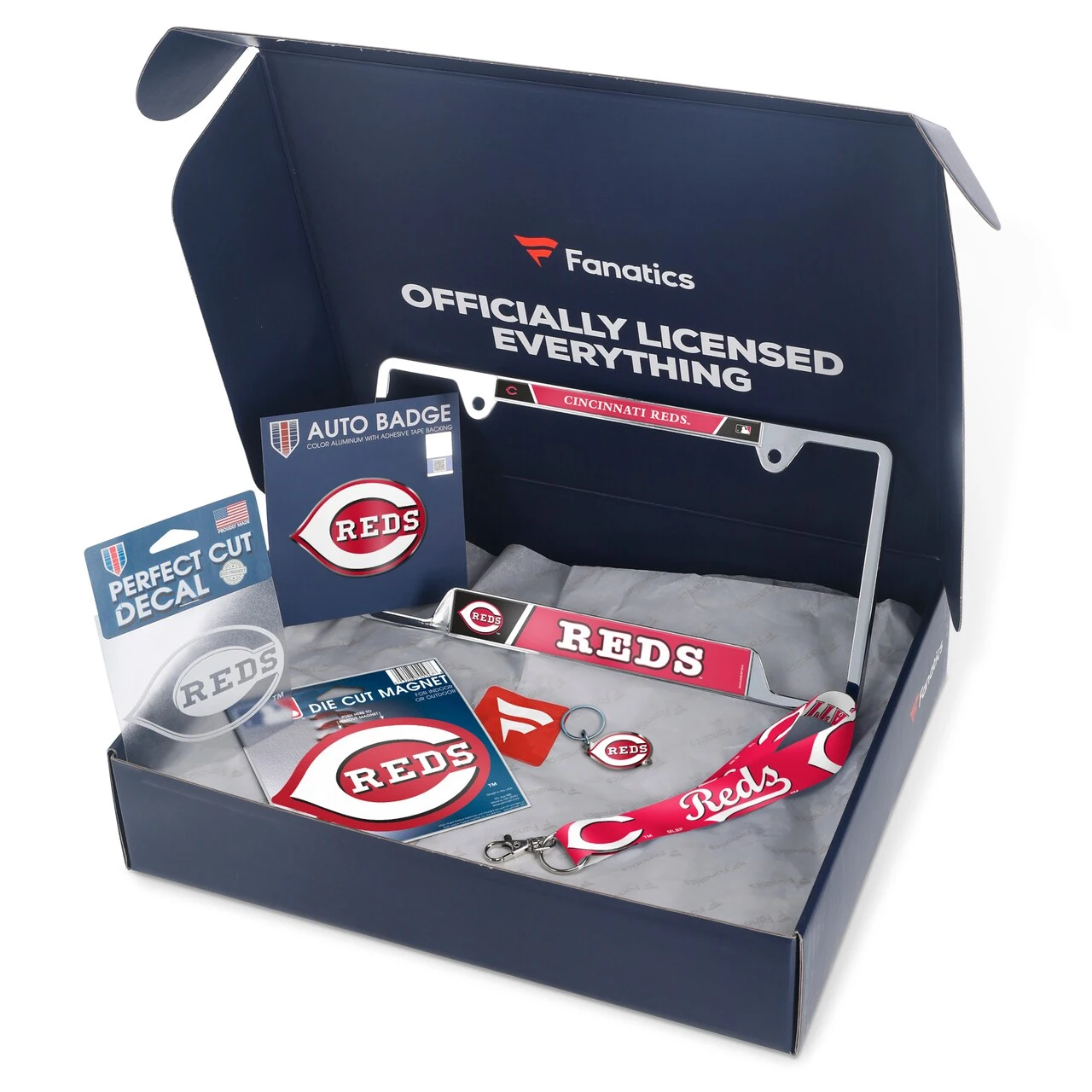 Cincinnati Reds WinCraft Fanatics Pack Automotive-Themed Gift Box - $55+ Value