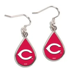 Cincinnati Reds WinCraft Tear Drop Dangle Earrings