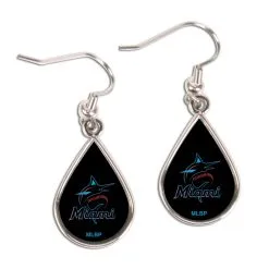 Miami Marlins WinCraft Tear Drop Dangle Earrings