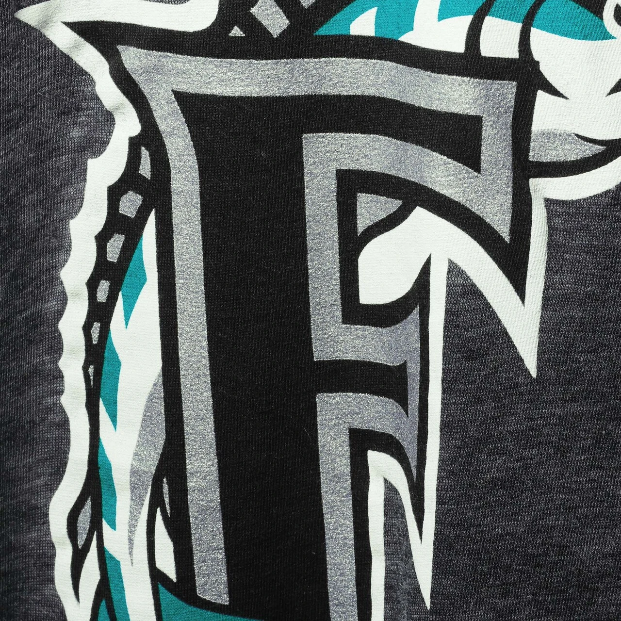 Women's Miami Marlins 5th & Ocean By New Era Black Throwback Burnout V-Neck T-Shirt - Image 4