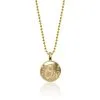 Women's Baltimore Orioles Alex Woo 14k Yellow Gold Disc Necklace