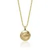 Women's Cincinnati Reds Alex Woo 14k Yellow Gold Disc Necklace