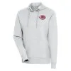 Women's Cincinnati Reds Antigua Heather Gray Action Pullover Hoodie