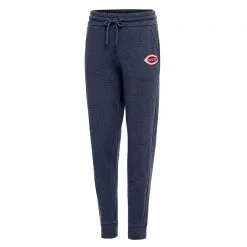 Women's Cincinnati Reds Antigua Heather Navy Action Jogger Pants