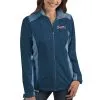 Women's Atlanta Braves Antigua Navy Revolve Full-Zip Jacket