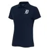 Women's Detroit Tigers Antigua Navy Logo Legacy Pique Polo
