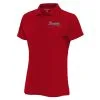 Women's Atlanta Braves Antigua Red Logo Legacy Pique Polo