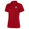 Women's Cincinnati Reds Antigua Red Team Logo Tribute Polo