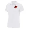 Women's Baltimore Orioles Antigua White Logo Legacy Pique Polo