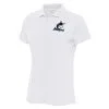 Women's Miami Marlins Antigua White Logo Legacy Pique Polo