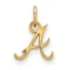 LogoArt Women's Atlanta Braves Gold-Plated Sterling Silver Extra-Small Pendant