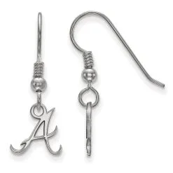 LogoArt Women's Atlanta Braves Sterling Silver Extra-Small Dangle Earrings