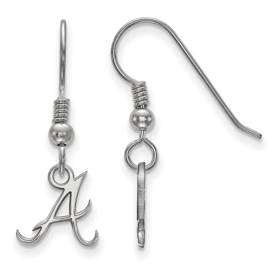 LogoArt Women's Atlanta Braves Sterling Silver Extra-Small Dangle Earrings