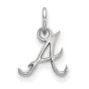 LogoArt Women's Atlanta Braves Sterling Silver Extra-Small Pendant