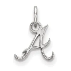 LogoArt Women's Atlanta Braves Sterling Silver Extra-Small Pendant