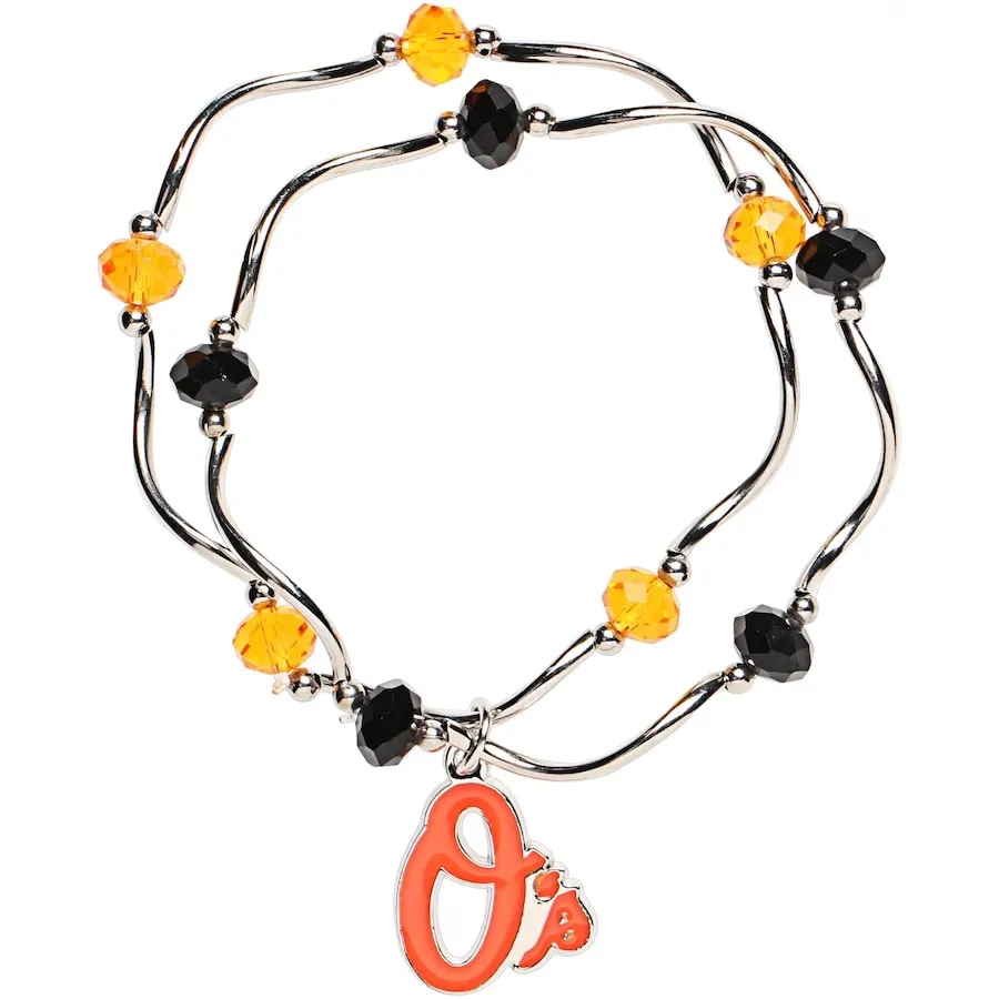 Siskiyou Sports Women's Baltimore Orioles Bead Stretch Bracelet