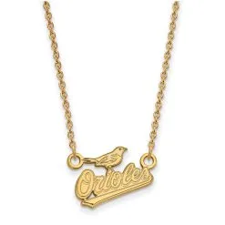 LogoArt Women's Baltimore Orioles Gold-Plated Small Pendant