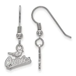 LogoArt Women's Baltimore Orioles Sterling Silver Extra-Small Dangle Earrings