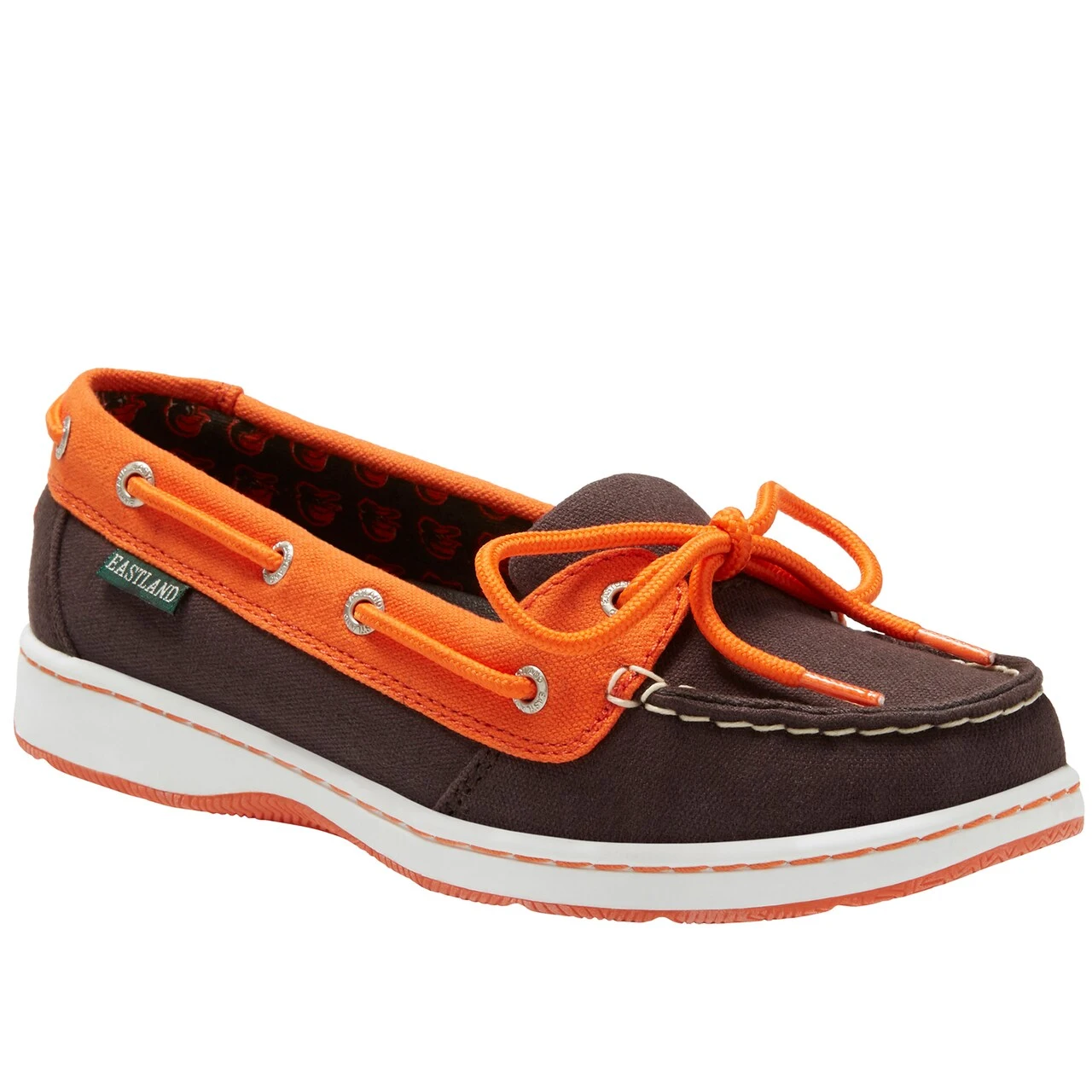 Eastland Women's Baltimore Orioles Brown Sunset Boat Shoe