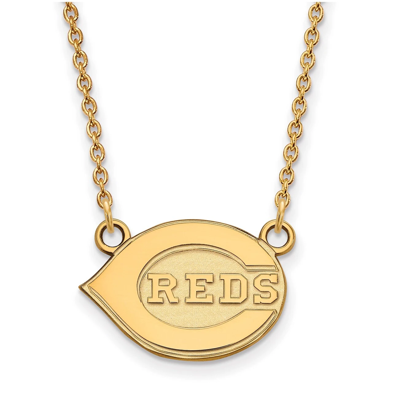 LogoArt Women's Cincinnati Reds Gold-Plated Small Pendant