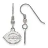 LogoArt Women's Cincinnati Reds Sterling Silver Extra-Small Dangle Earrings