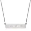 LogoArt Women's Cincinnati Reds Sterling Silver Small Bar Necklace