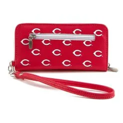 Eagles Wings Women's Cincinnati Reds Zip-Around Wristlet Wallet