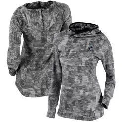 Women's Miami Marlins Columbia Black Omni-Wick Sunday Ball Pullover Hoodie