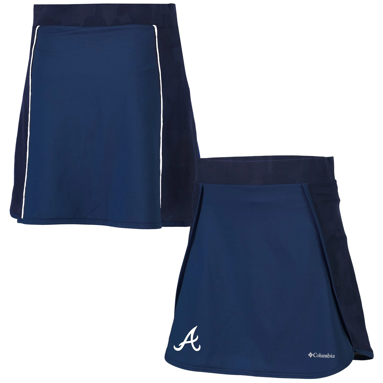Women's Atlanta Braves Columbia Navy Up Next Skort